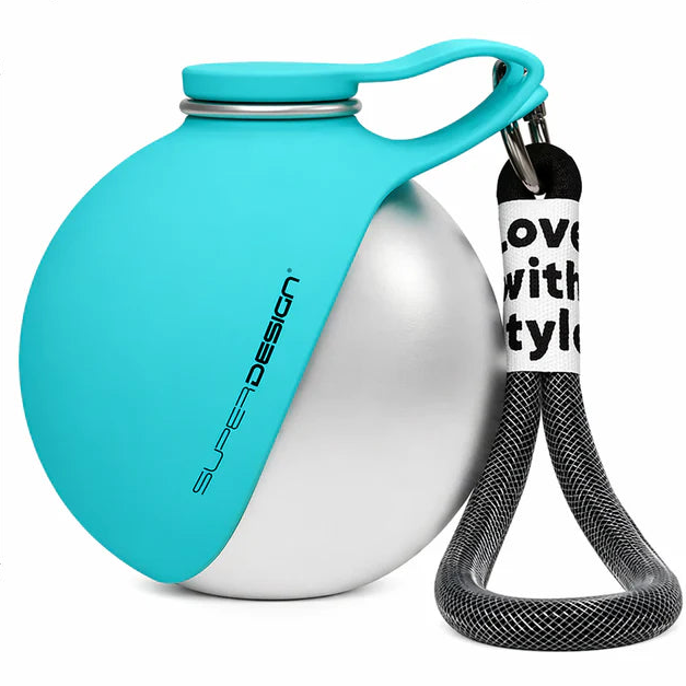 Botella 2-en-1 con Cuenco Plegable para Perros